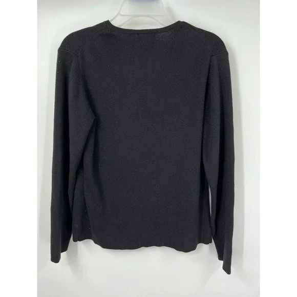 Taylor Clothing B MOSS Company Black Sweater Size M - Picture 3 of 3